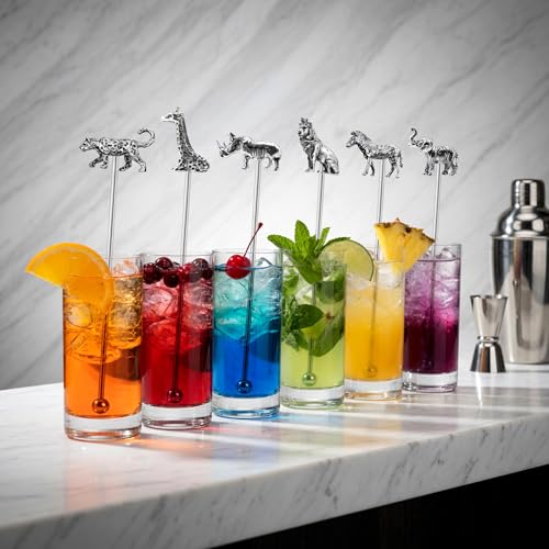6 Pcs 7.5'' Metal Stir Sticks