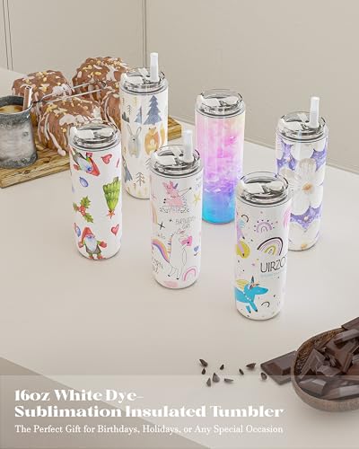 6 Pack 16 oz Sublimation Tumblers Blanks Bulk