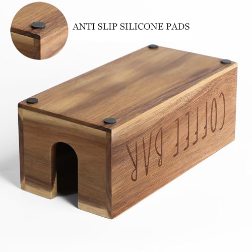 Acacia Wood Station Organizer