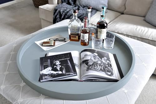 Round Ottoman Table Tray Round