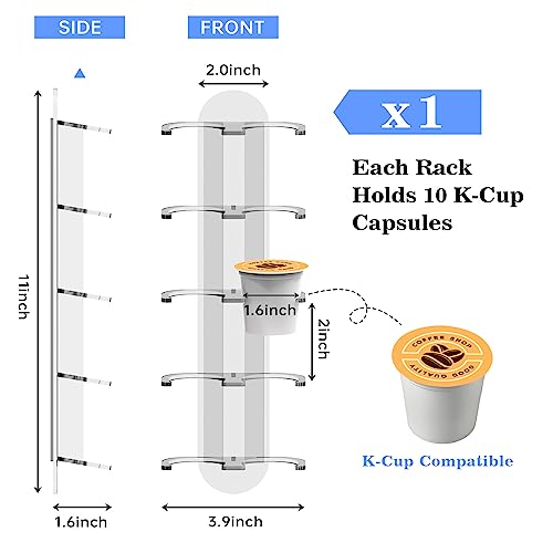 K Cup Pod Holder Acrylic Coffee Capsule Storage