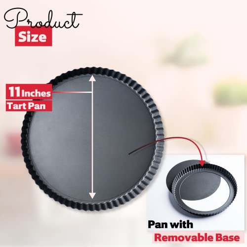Tart Pan 11 Inch Removable Bottom