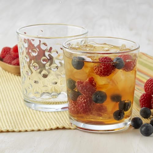 Awa Polka Dot Tumbler & Rocks Drinking Glasses Set of 16 (16 Count)