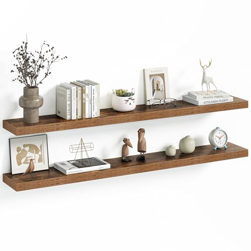 48 Inch Floating Shelves Wall Mounted for Display (2 Count)