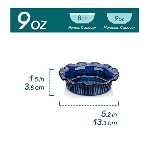 Ceramic Mini Pie Pans Set of 6 (6 count)