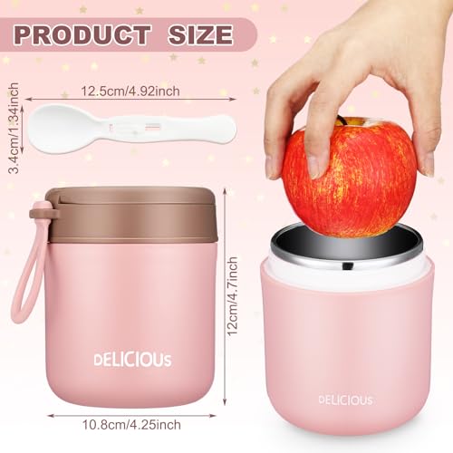 3 Pack Insulated Food Jar Set for Kids 15.2oz Insulated Food Container