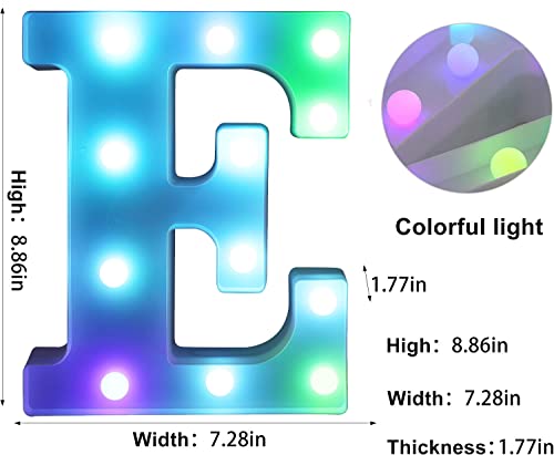 Colorful LED Letter Lights with Remote