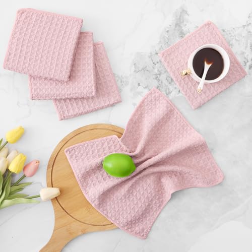 Microfiber Waffle Weave Kitchen Dish Cloths (12 Count)