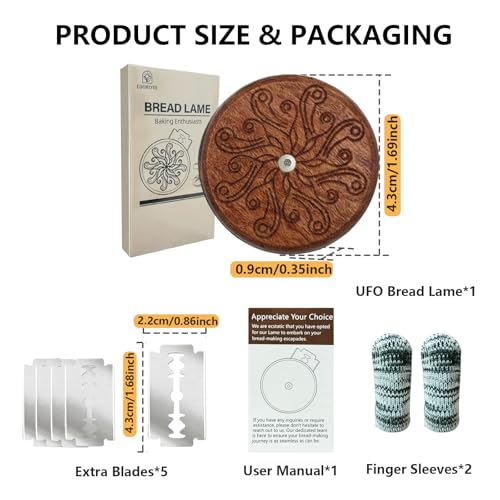 Sourdough Scoring Tool with Premium CNC Engraved Design