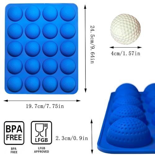 Silicone Golf Ball Cake Pop Mold (2 个)