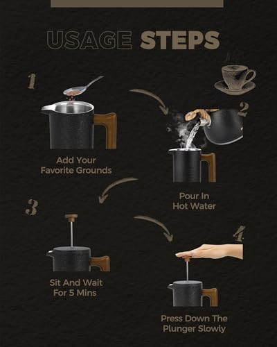 POLIVIAR French Press Coffee Maker