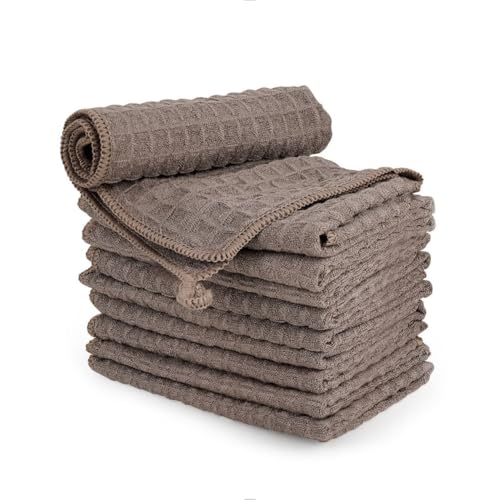 10 Pack Microfiber Espresso Barista Cleaning Towels (10 Count)