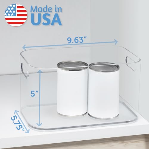 Bliss 10" x 6" Open Clear Pantry Organizer Bin