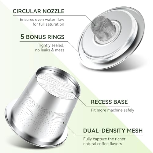 Reusable K Cups Coffee Pods for Keurig 1.0 (6 Count)