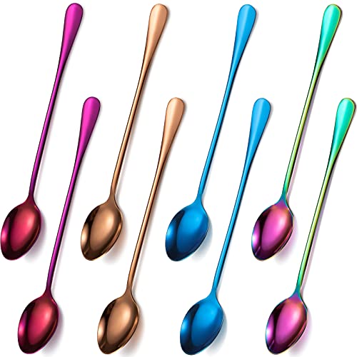 8 Pcs Long Handle Tea Spoon (8 Count)