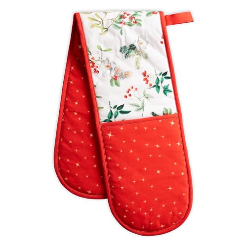 Double Oven Mitts 100% Cotton Double Oven Glove