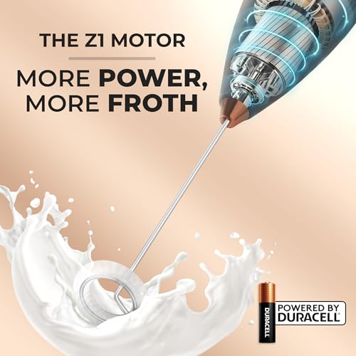 Powerful Milk Frother Wand With Duracell Batteries