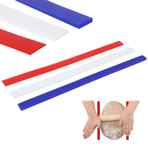 6Pcs Silicone Rolling Pin Guides (6 Count)