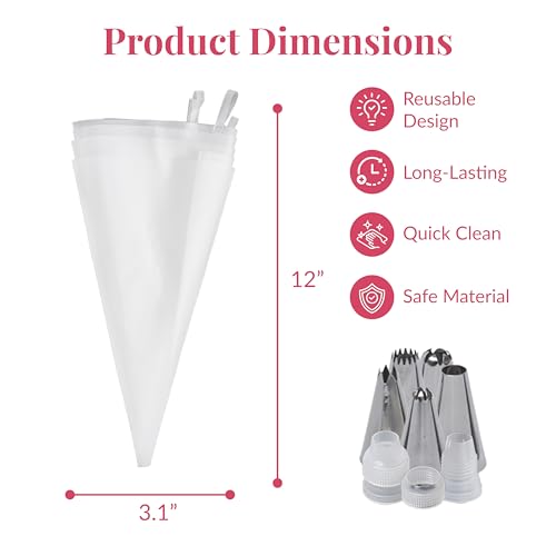 Anti Burst Piping Bags 12 Inch (12 Count)