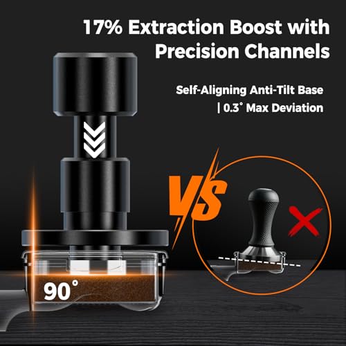 51MM V6 Impact Espresso Tamper with Sound Feedback