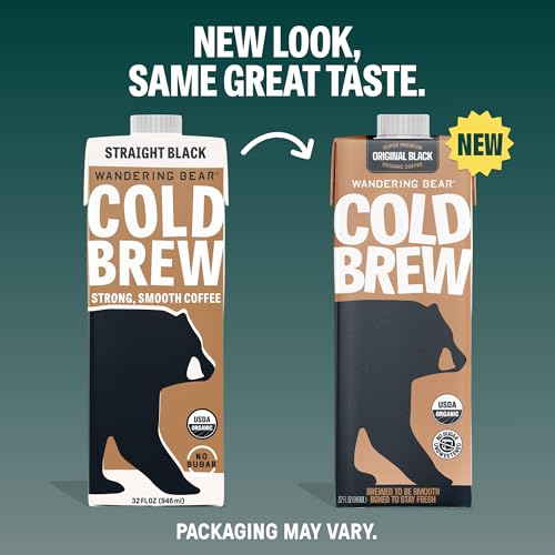 Organic Straight Black Cold Brew Coffee (96 Fl Oz)