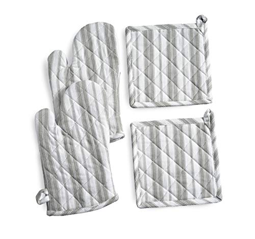 Oven Mitts & Potholder Set