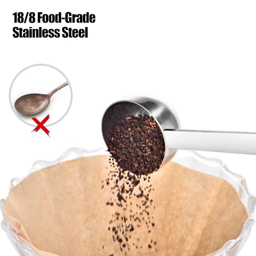 Metal 4.3in Long Handle Coffee Scoop for Ground Coffee