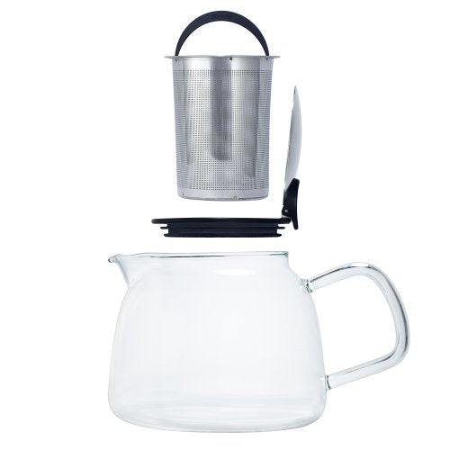 Bell Glass Teapot with Basket Infuser