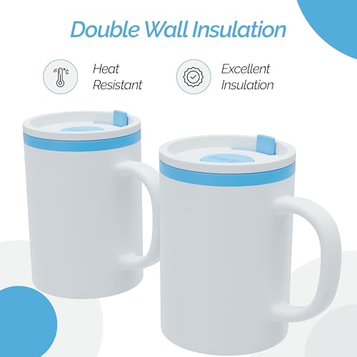 Iconic Desk Mugs with Lid & Handle