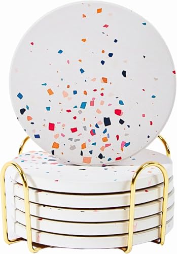 Terrazzo Coasters Set of 6 (6 Count)