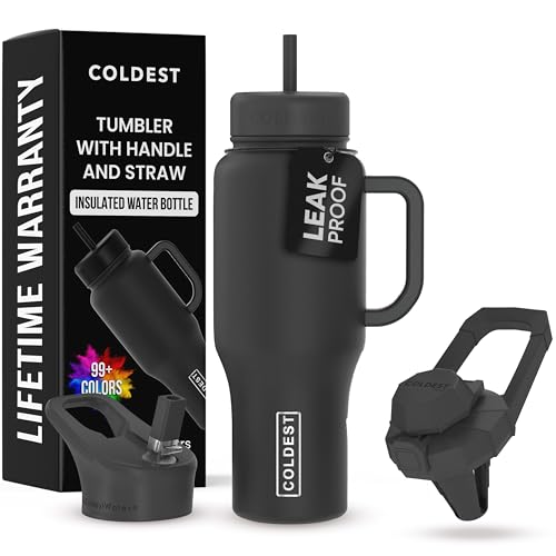Coldest Tumbler with Handle and Straw