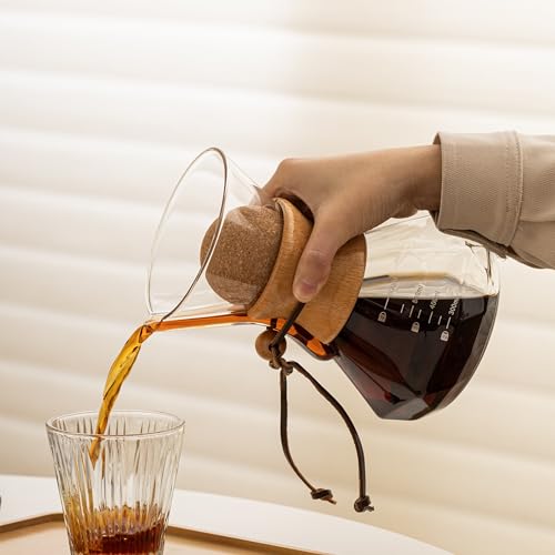 Pour Over Coffee Maker With Wood Sleeve