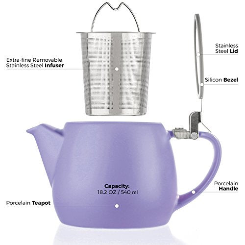Pluto Porcelain Small Teapot Violet