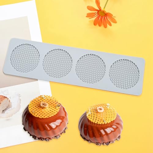 Honeycomb Lace DIY Cake Decor Silicone Mold Beehive Candy Biscuit Ice Baking Mould Round Chocolate Making Tools