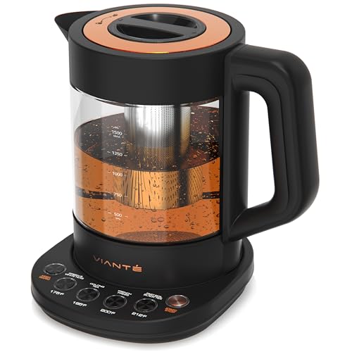 Viante Alba Electric Tea Kettle With Infuser