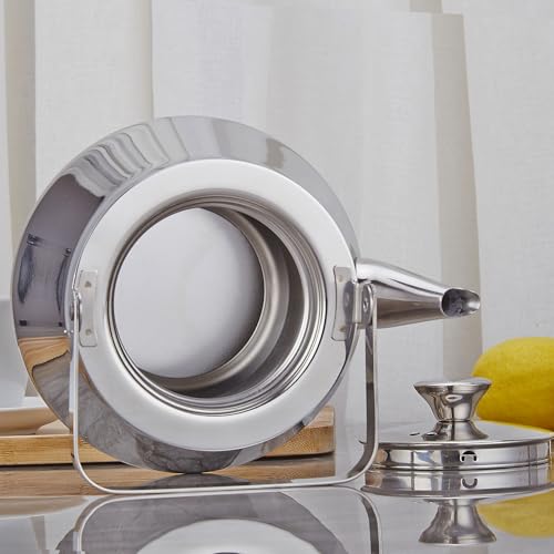 1.6 Quart stainless steel teapot with Infuser A modern
