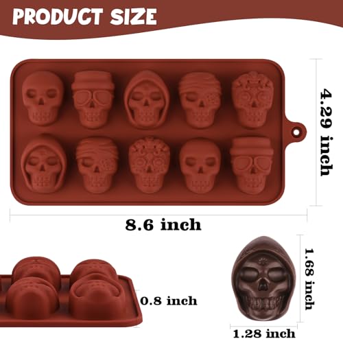 Skull Chocolate Molds (2 Count)
