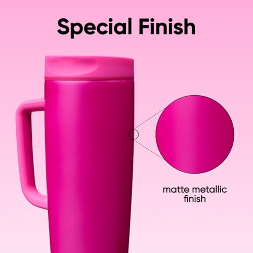 SmoothSip Slider Stainless Steel Insulated Travel Mug with Handle