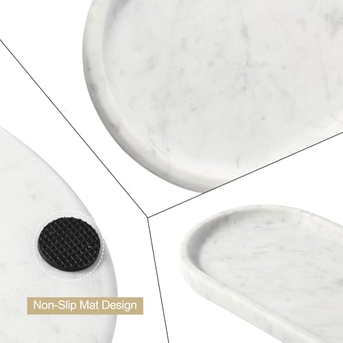 Natural White Marble Tray for Home Decor