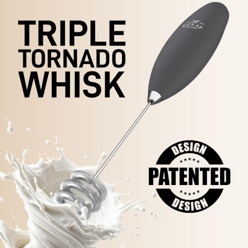 Powerful Milk Frother Wand With Duracell Batteries