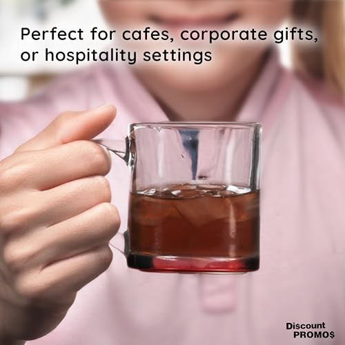 Clear Glass Coffee Mugs 13 oz. Set of 10 (10 Count)