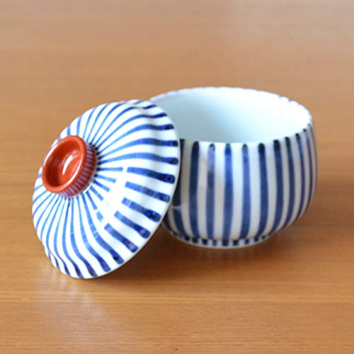 Chawanmushi Cups with Lids Set of 2 Japanese Chawan Mushi Arita Imari ware Made in Japan Shumaki Tokusa (2 Count)