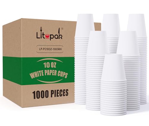 1000 pack 10 oz Disposable Paper Coffee Cup (1000 Count)
