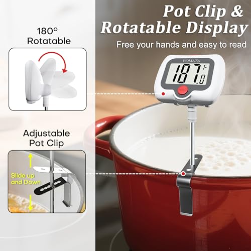 Digital Candy Thermometer with Pot Clip