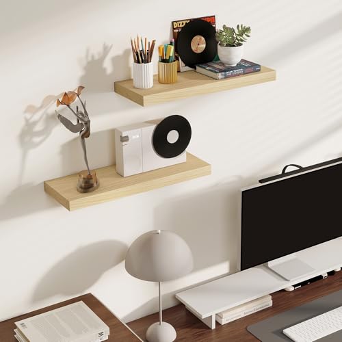 Rustic Floating Shelves for Home Decor (2 Count)