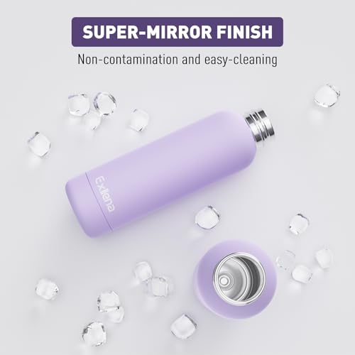 Slim Insulated Water Bottles for Travel 18oz with Clip