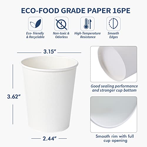 300Pack 8oz Paper Cups (300 Count)