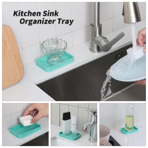 Silicone Kitchen Sink Organizer Tray for Multiple Usage