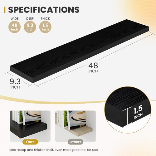 48 Inch Floating Shelves