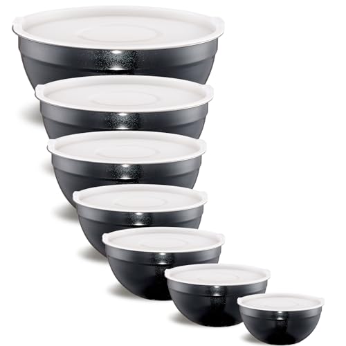 Black Mixing Bowls With Airtight Lids